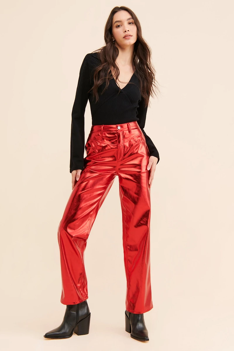 Nuuly x AFRM Bailyn Metallic Jeans