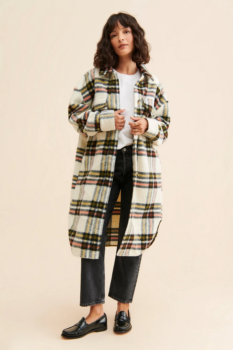 Noize Greta Plaid Shirt Jacket