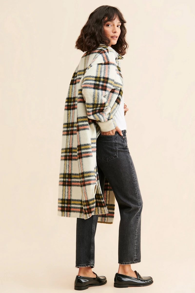 Noize Greta Plaid Shirt Jacket