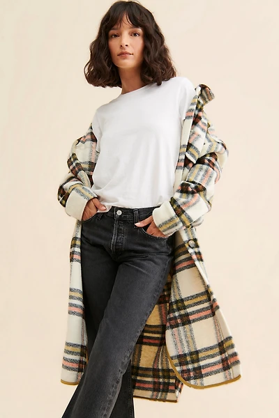 Noize Greta Plaid Shirt Jacket