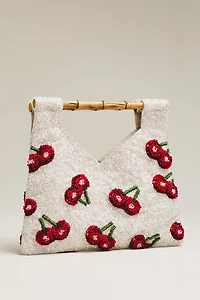 Maeve Beaded Bamboo Hand Bag