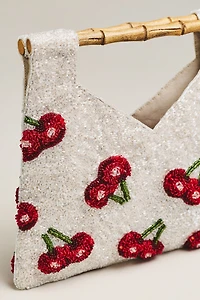 Maeve Beaded Bamboo Hand Bag