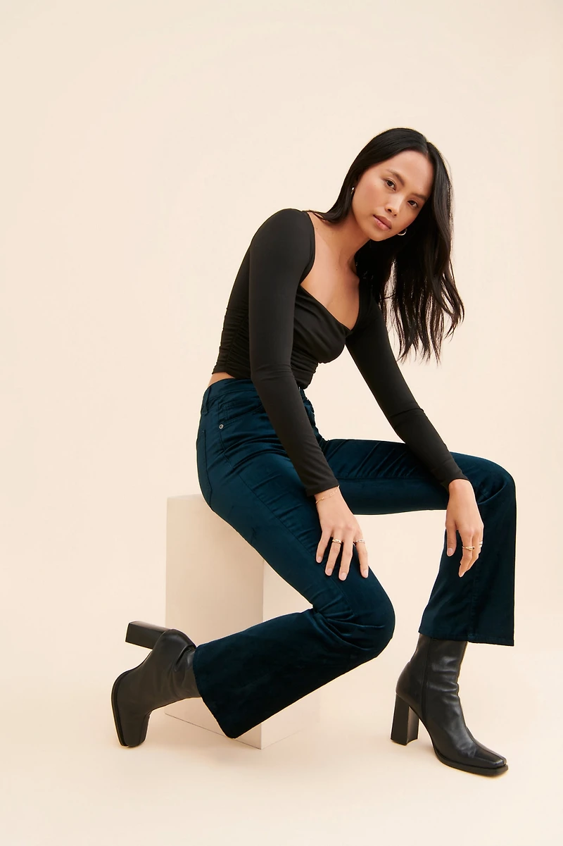 AGOLDE Nico Velvet Bootcut Jeans