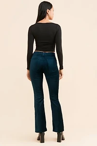AGOLDE Nico Velvet Bootcut Jeans