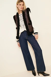 WeWoreWhat Reversible Fuzzy Relaxed Vest