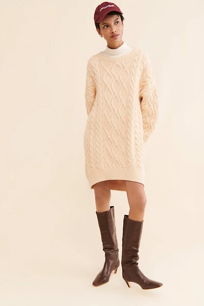 Mare Long-Sleeve Sweater Dress