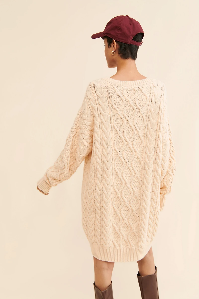 Mare Mare Long-Sleeve Sweater Dress