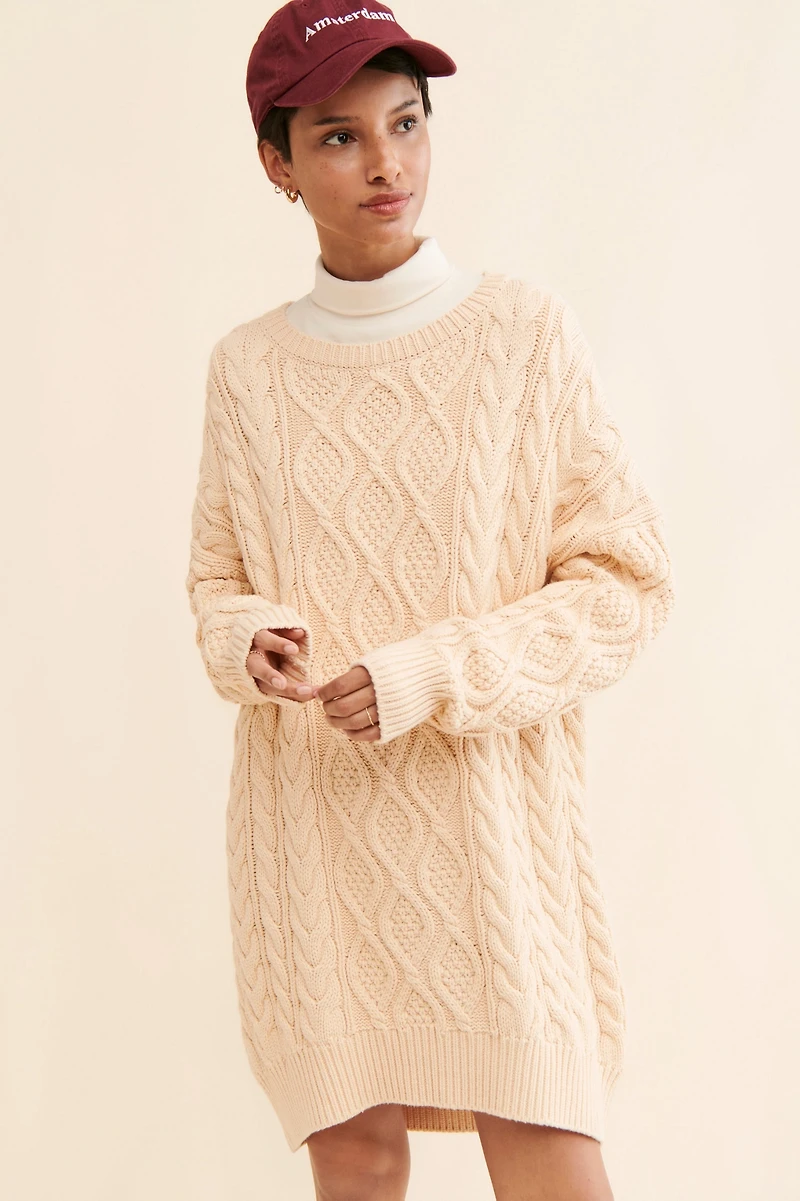 Mare Mare Long-Sleeve Sweater Dress