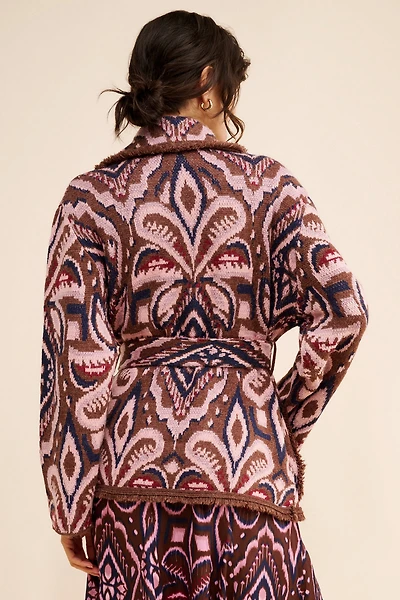 Nuuly x Farm Rio Pineapple Ikat Knit Blazer