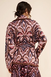Nuuly x Farm Rio Pineapple Ikat Knit Blazer