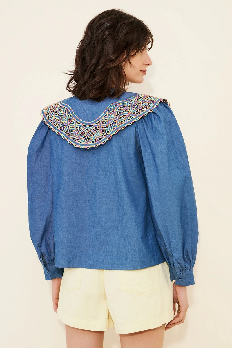 CeliaB Begona Denim Top