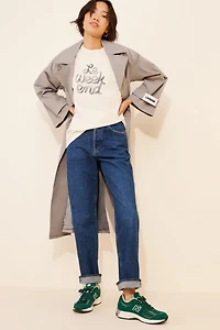 AGOLDE Fran Low Slung Straight Cuffed Jeans
