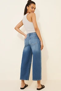 Good American Ease Crop Jeans