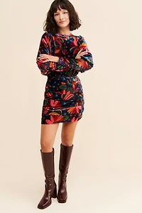 FARM Rio Banana Sky Velvet Dress