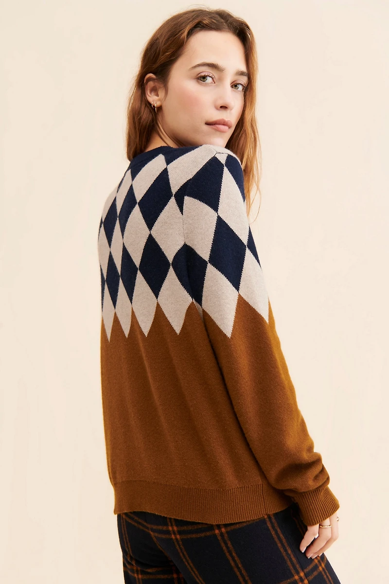 Kule Bryce Argyle Cashmere Sweater