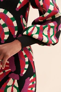 FARM Rio Banana Dots Knit Sweater Dress