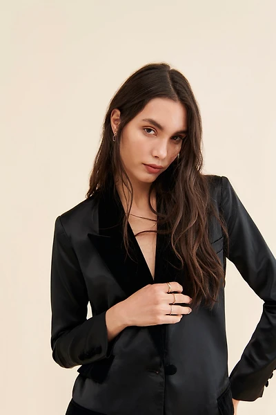 FRENCHMAUVE Flava Tuxedo Jacket