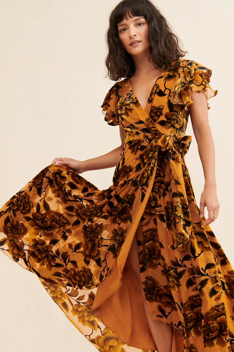 Hutch Zola Velvet Maxi Dress