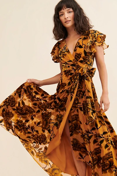 Hutch Zola Velvet Maxi Dress