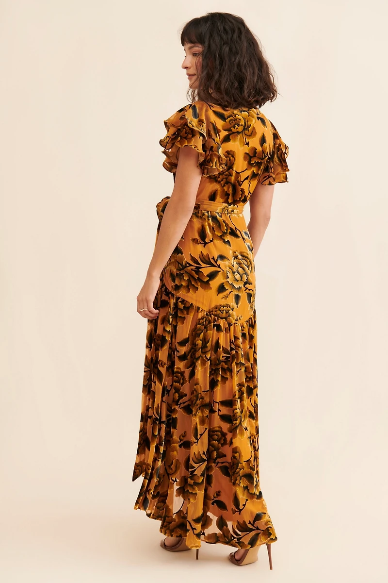 Hutch Zola Velvet Maxi Dress
