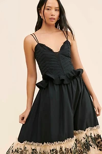 Bhanuni by Jyoti Colorblock Poplin Tiered Dress