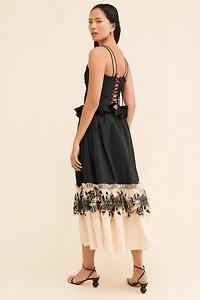 Bhanuni by Jyoti Colorblock Poplin Tiered Dress