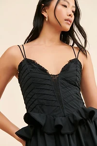Bhanuni by Jyoti Colorblock Poplin Tiered Dress