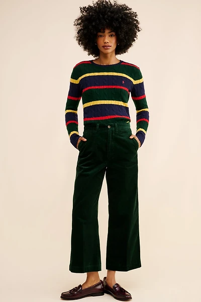 Polo Ralph Lauren Corduroy Wide-Leg Cropped Pants