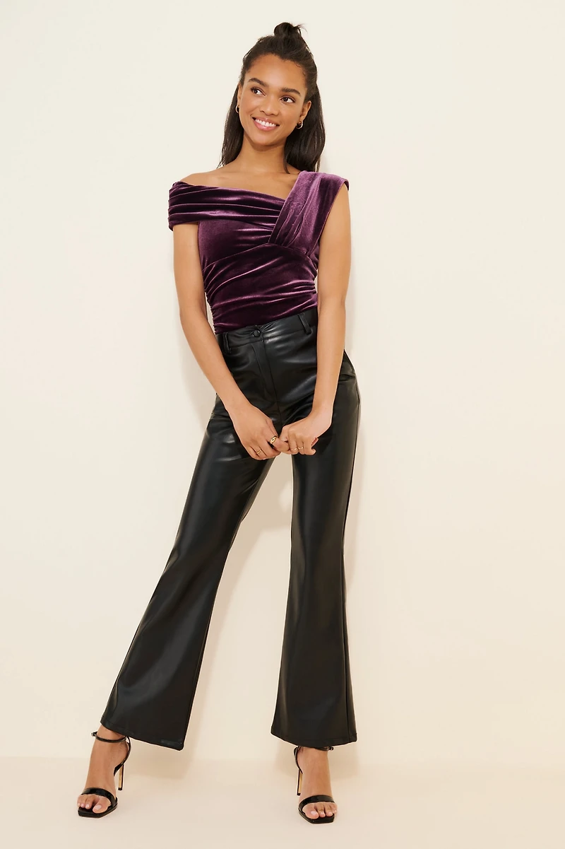 ASTR the Label Nera Velvet Bodysuit