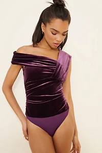ASTR the Label Nera Velvet Bodysuit
