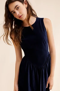 Find Me Now Velvet Sleeveless Midi Dress