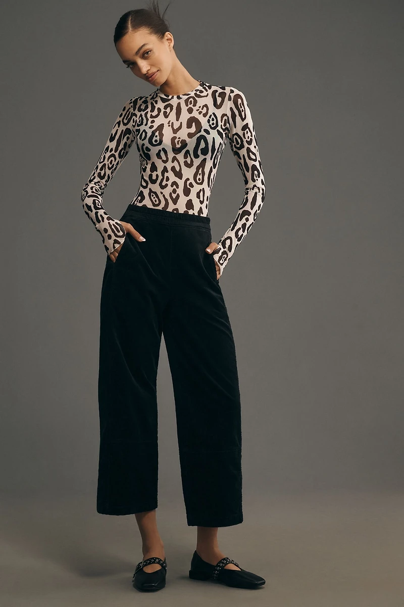 Pilcro The Izzie Relaxed Pull-On Barrel Pants: Corduroy Edition