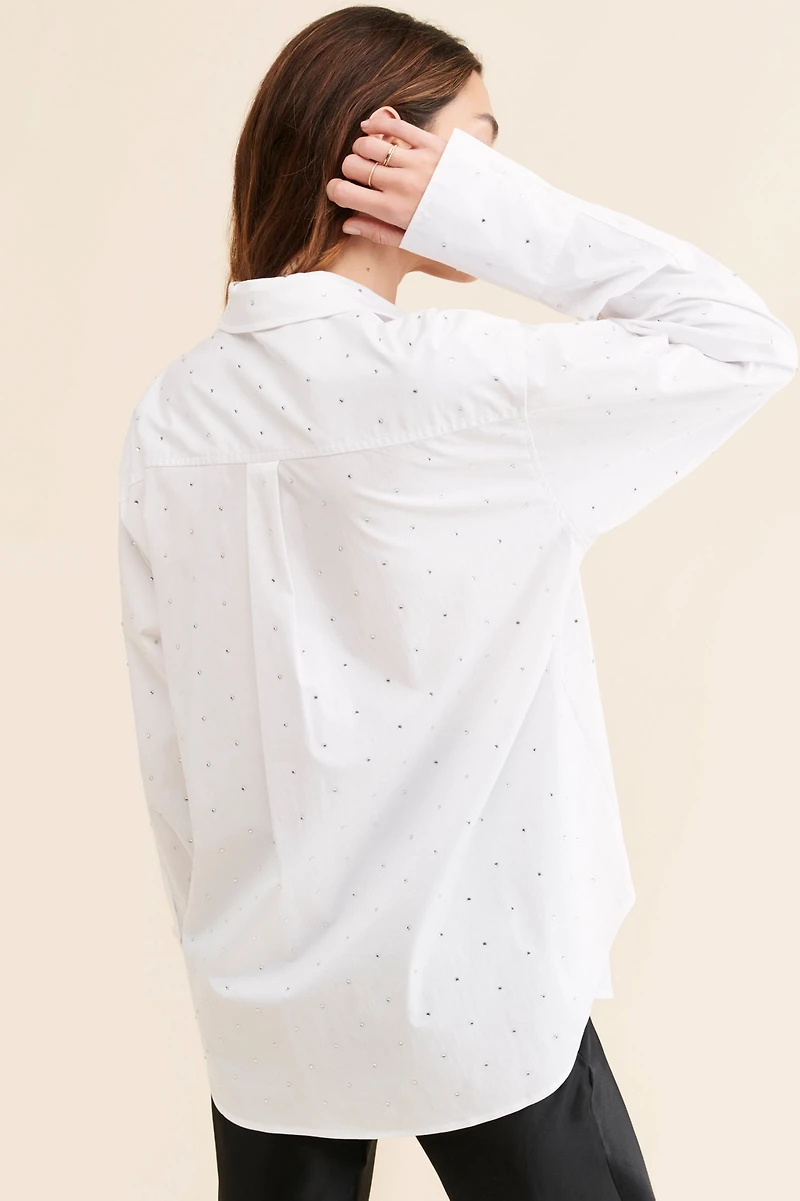 Good American Embellished Shirt