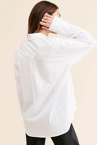 Good American Embellished Shirt