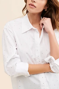 Good American Embellished Shirt