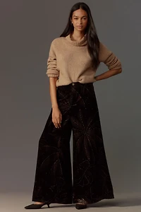 FARM Rio Printed Velvet Pants