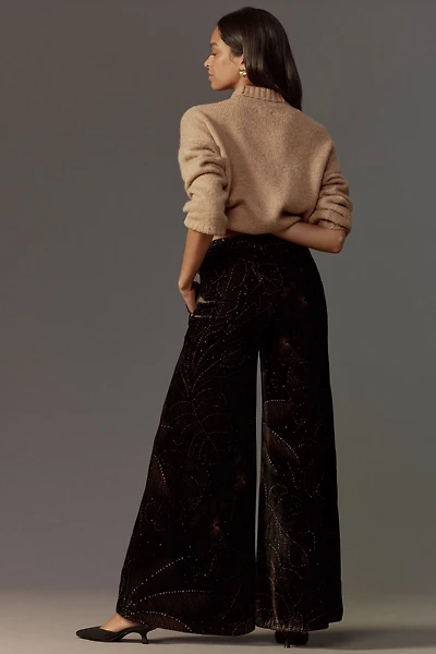 FARM Rio Printed Velvet Pants