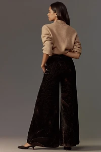 FARM Rio Printed Velvet Pants