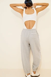 Daily Practice by Anthropologie Sleeveless Bow-Trimmed Jumpsuit