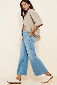 Madewell Palazzo Stretch Wide-Leg Jeans