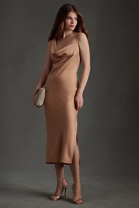 BHLDN August Satin Charmeuse Midi Dress