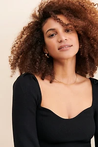 The Frolic Sweetheart Puff Sleeve Top