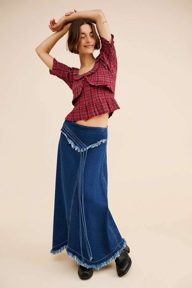 Damson Madder Meghan Puff Sleeve Blouse