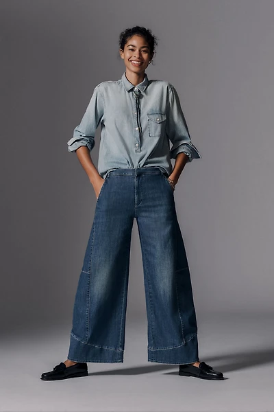 Pilcro Full Curve High-Rise Barrel Jeans