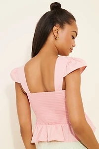 Peplum Crop Top