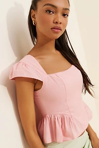 Peplum Crop Top