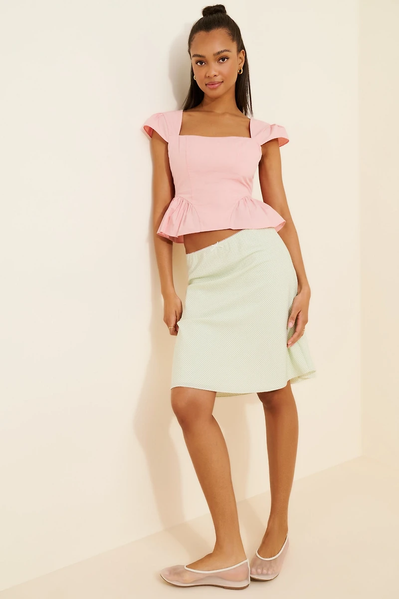 Peplum Crop Top