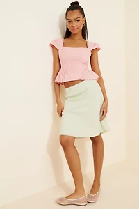 Peplum Crop Top