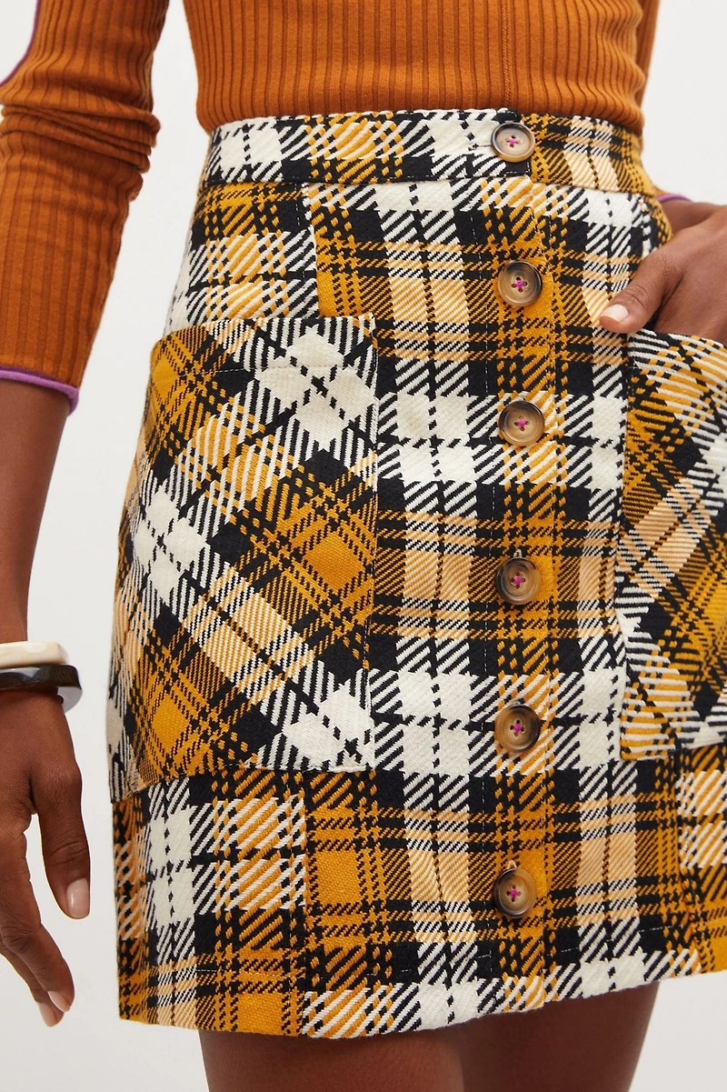 Maeve Plaid Mini Skirt