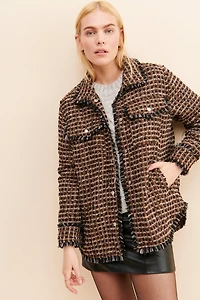[BLANKNYC] Retrograde Tweed Shirt Jacket